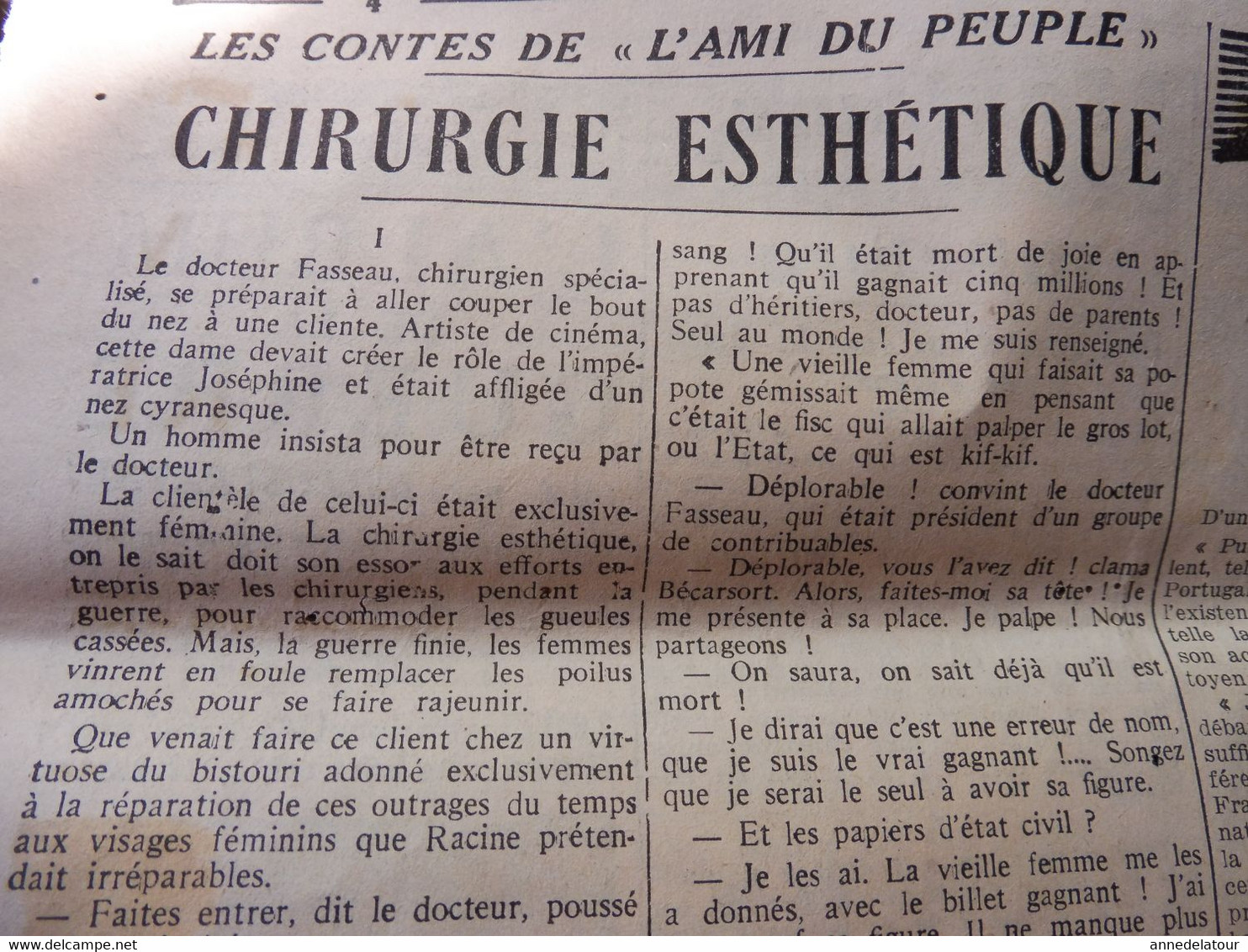 1935 L'AMI DU PEUPLE: Lamourette -accolade-guillotine ;Pub anti- Franc-Maçonnerie ;Hydravion "Lt-Vaisseau-Paris"; etc
