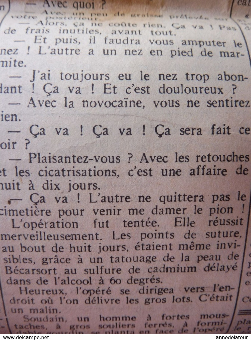 1935 L'AMI DU PEUPLE: Lamourette -accolade-guillotine ;Pub anti- Franc-Maçonnerie ;Hydravion "Lt-Vaisseau-Paris"; etc