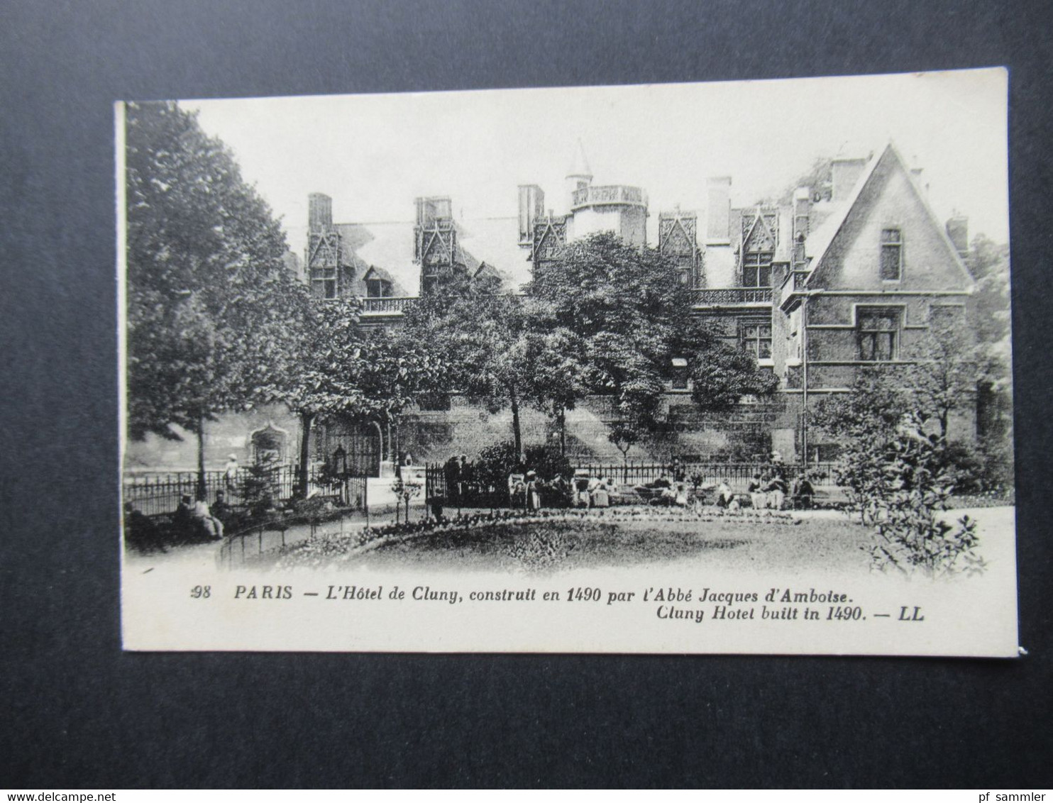 AK Ca. 1920er Jahre Paris Hotel De Cluny Construit En 1490 Par L'Abbe Jacques D'Amboise Editeur Levy Et Neurdein Reunis - Hotel's & Restaurants