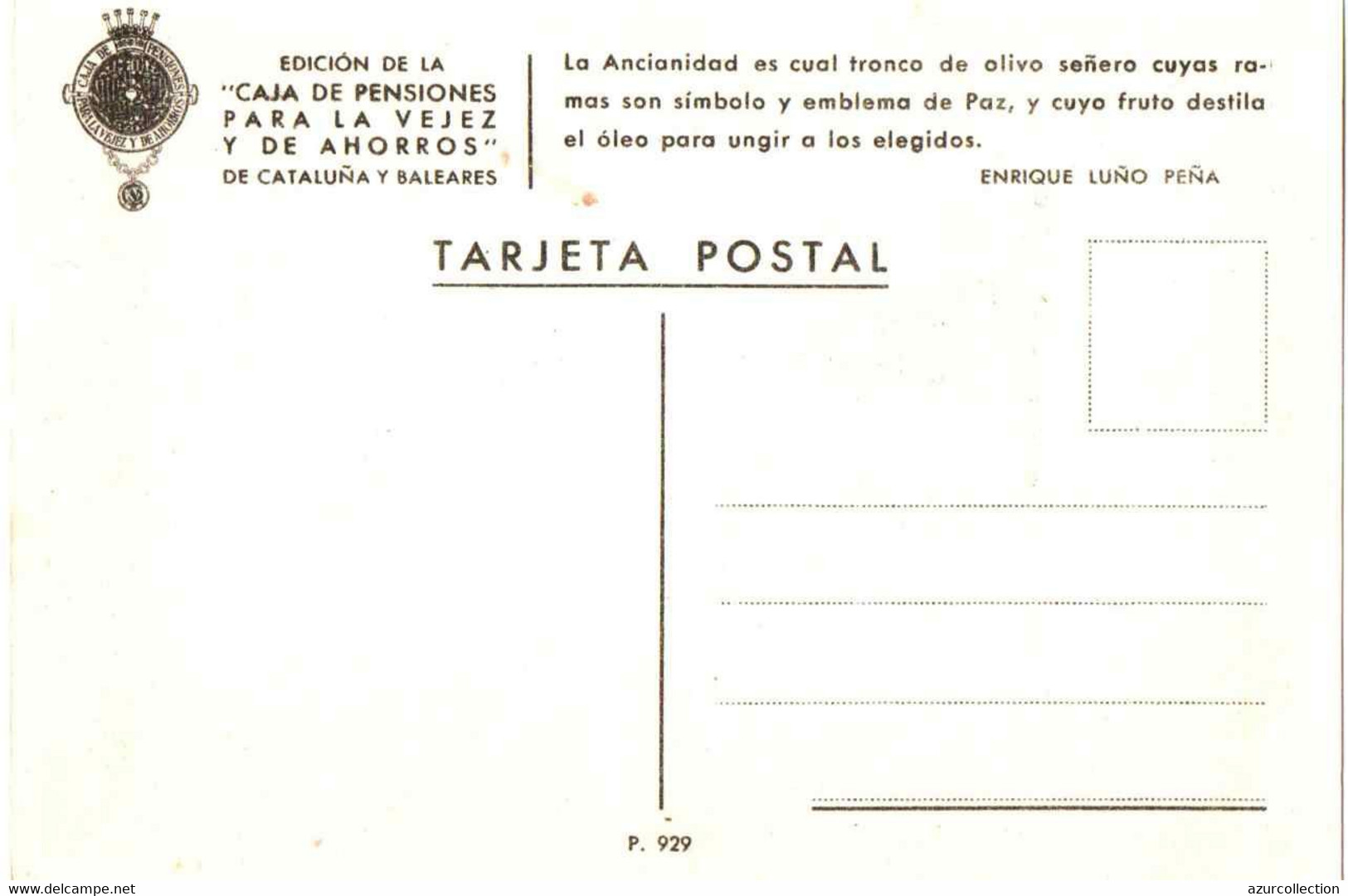 ESPAGNE . LOS ANCIANOS SON LAPAZ - Non Classés