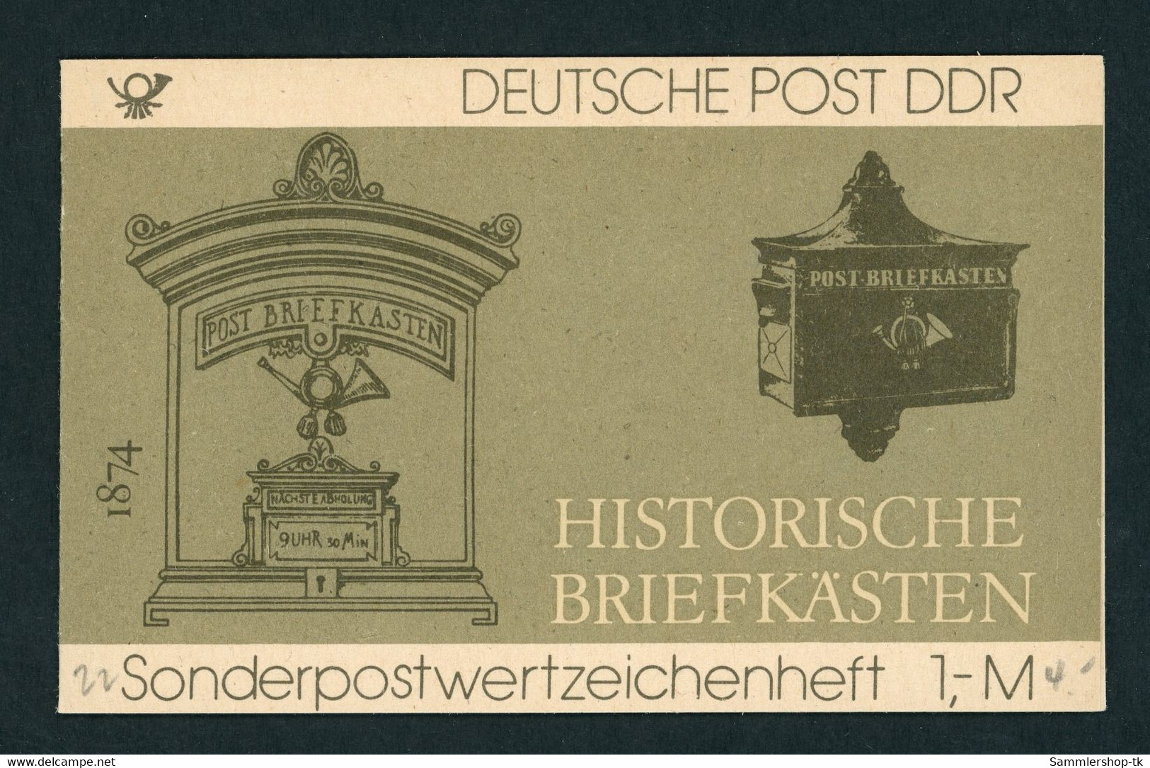 DDR Sonder Markenheftchen Michel Nummer SMHD22a Postfrisch Mit Mi.Nr. 2953 - Markenheftchen