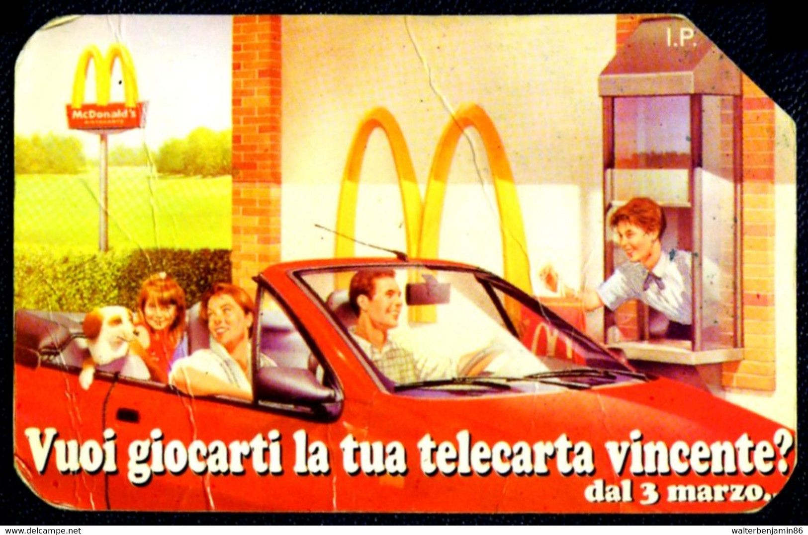 GADGET USO SPECIALE CARTONCINO SIMIL SCHEDA TELEFONICA TELEDRIVE MCDONALD MCDRIVE - Special Uses