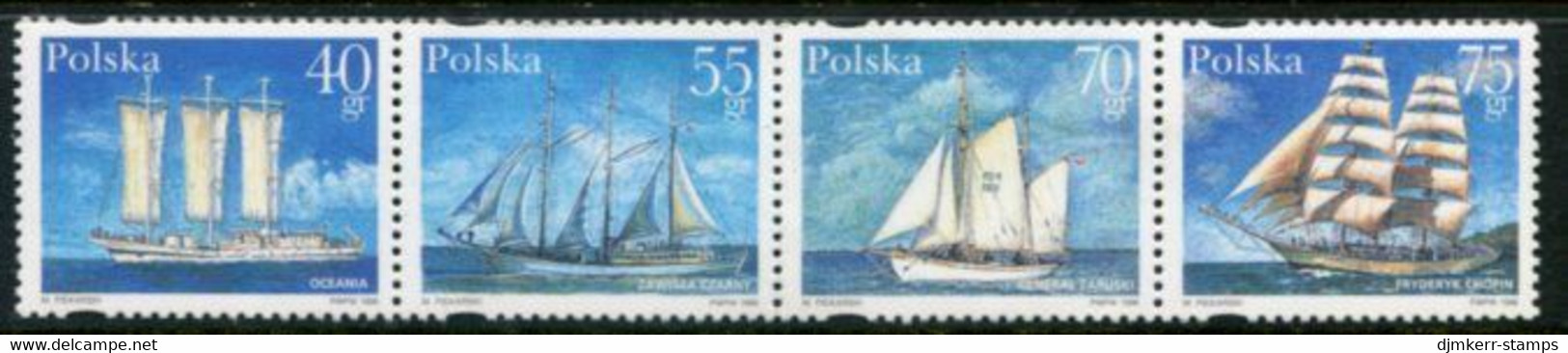 POLAND 1996 Sailing Ships MNH / **  Michel 3577-80 - Neufs