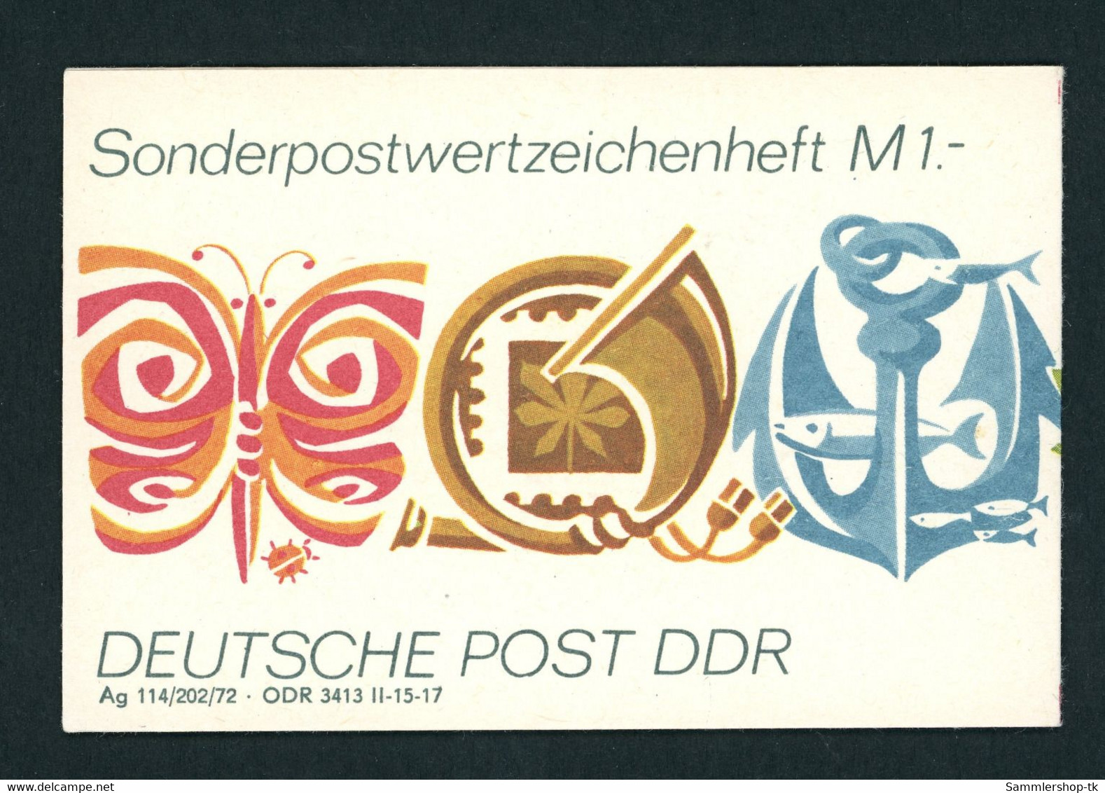 DDR Sonder Markenheftchen Michel Nummer SMHD3a Postfrisch Mit Mi.Nr. 1835 - Booklets