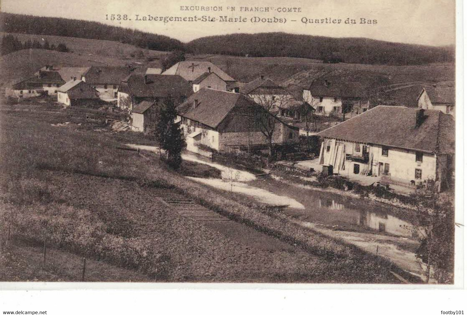 CPA  LABERGEMENT - ST-MARIE   Quartier Du Bas  N° 1538 - Andere & Zonder Classificatie