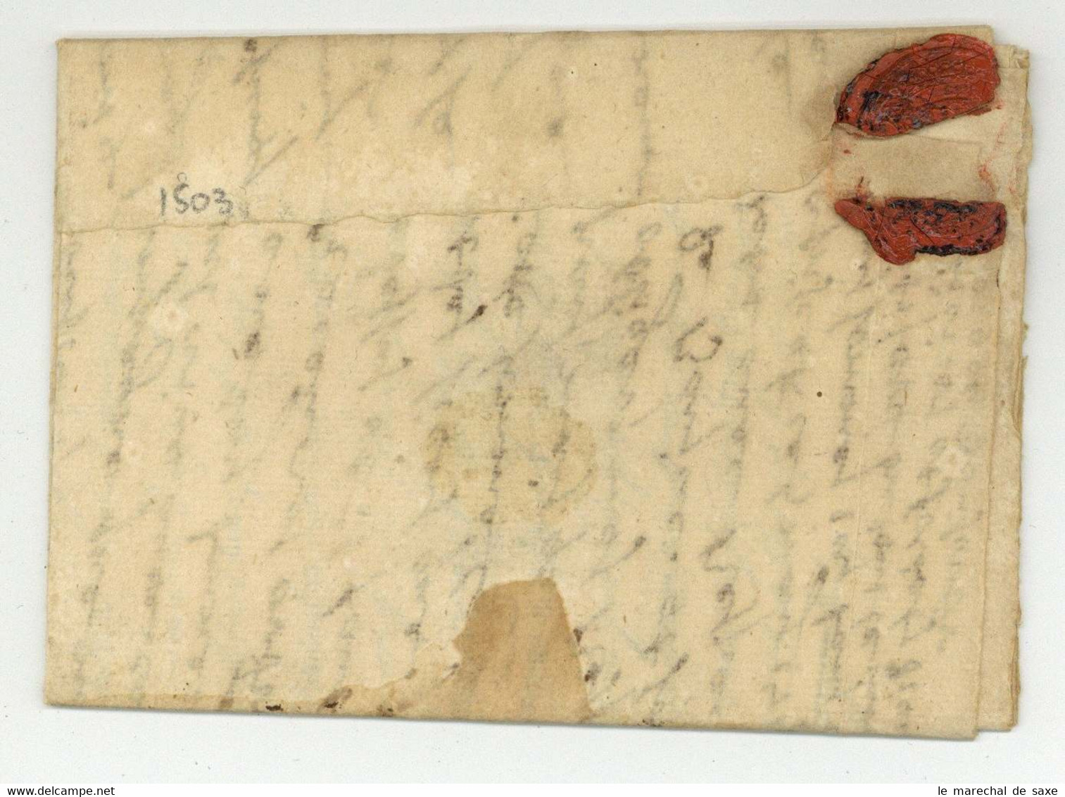ARMEE DE BOHEME 1742 Pisek Tcheque Regiment De Piemont Suffret Barquier Guerre Succession Erbfolgekrieg - Army Postmarks (before 1900)