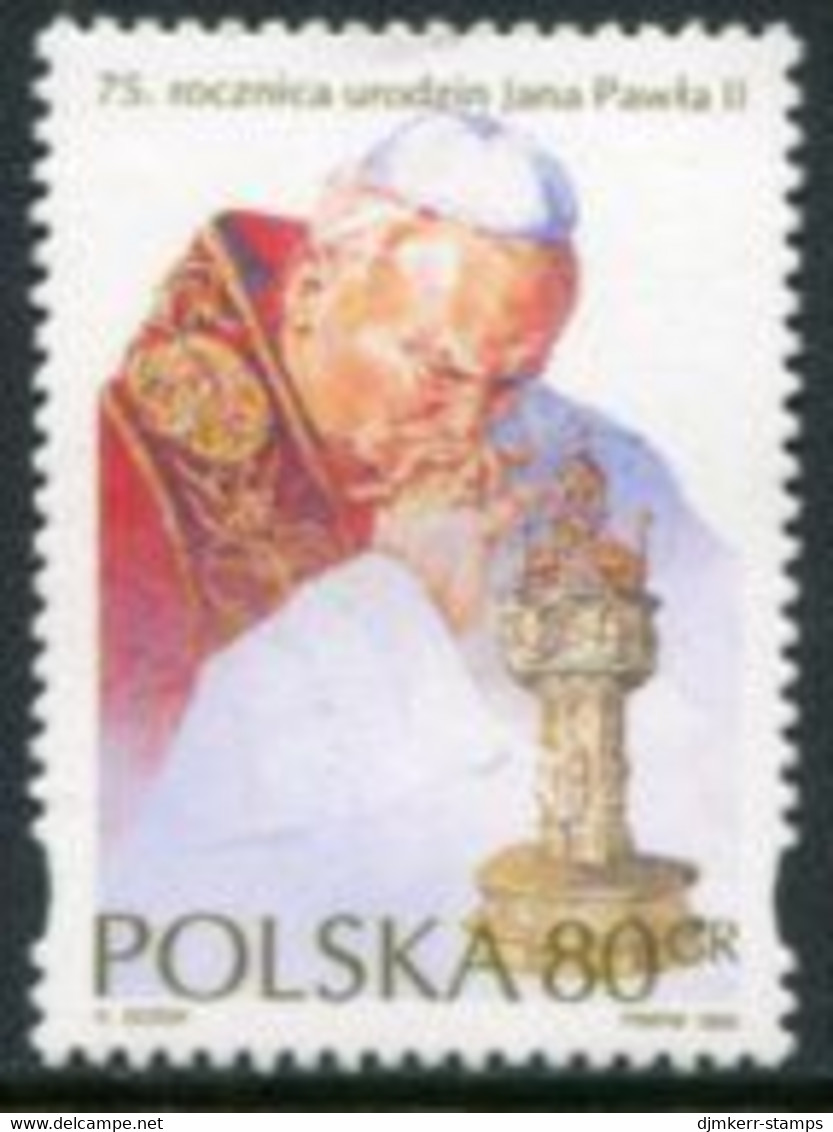 POLAND 1995 75th Birthday Of Pope  MNH / **.  Michel 3536 - Neufs