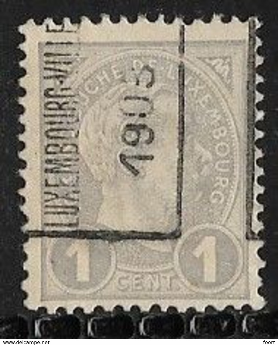 Luxembourg 1903 Prifix Nr. 12A - Preobliterati