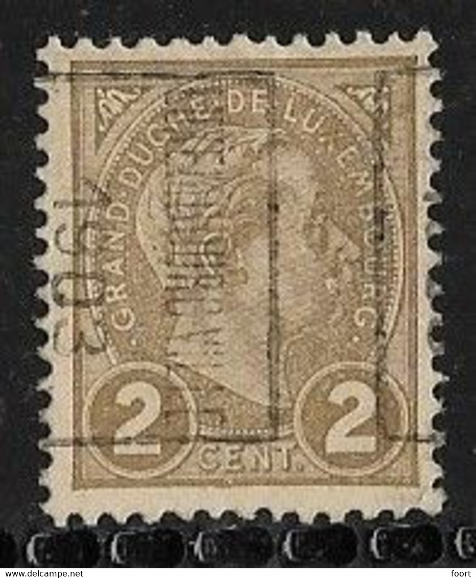 Luxembourg 1903 Prifix Nr. 13B - Vorausentwertungen