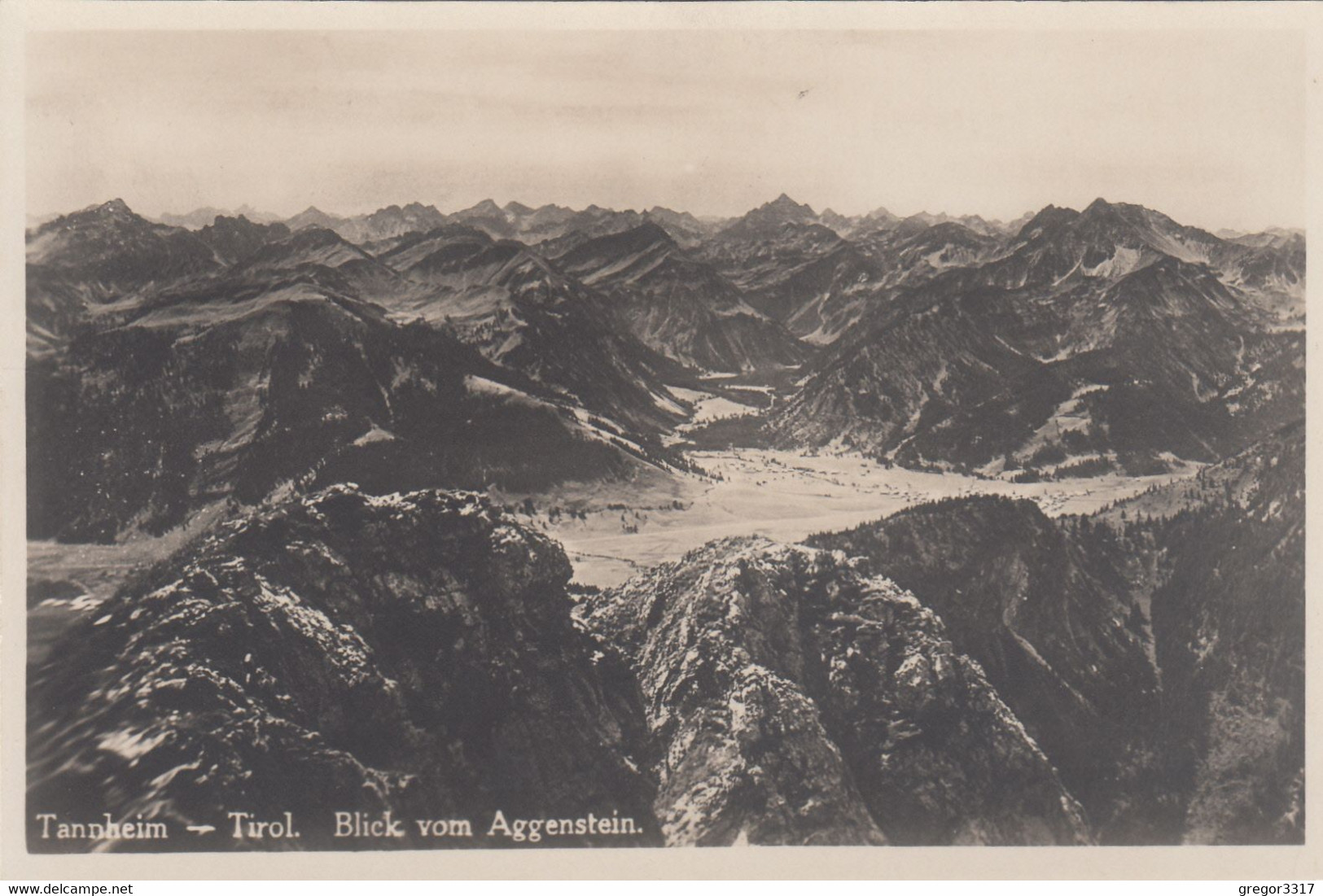 7776) TANNHEIM - Tirol - Blick Vom AGGENSTEIN - Super Variante ALT ! - Tannheim