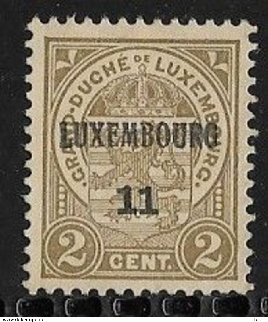 Luxembourg 1911 Prifix Nr. 74 - Voorafgestempeld