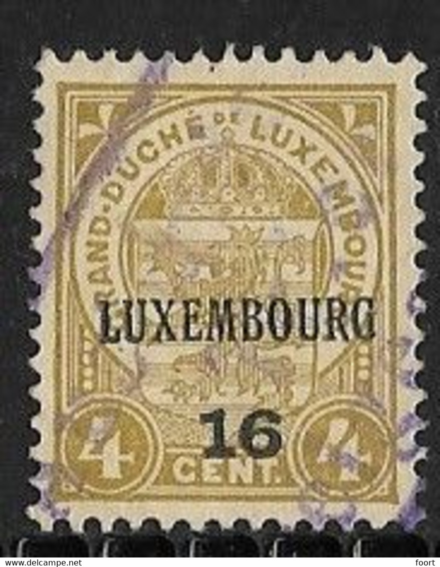 Luxembourg 1916 Prifix Nr. 106 Gestempeld - Precancels