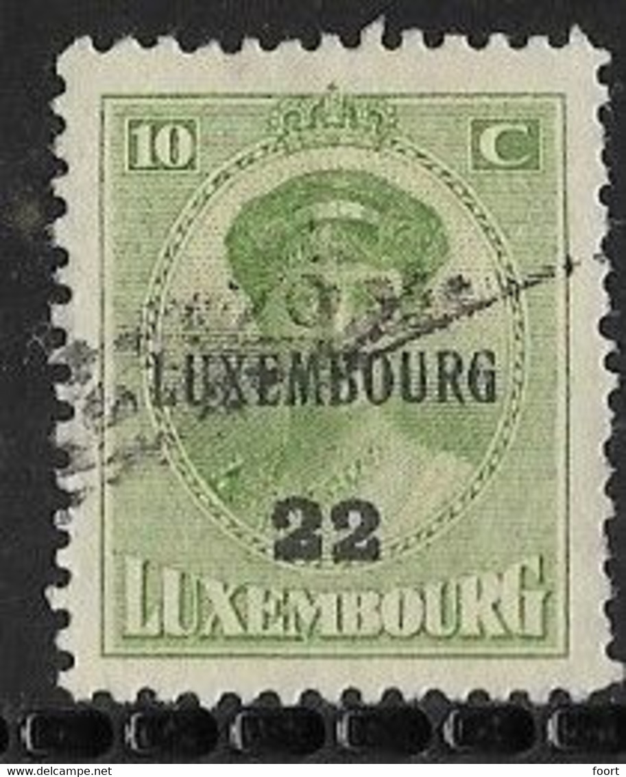 Luxembourg 1922 Prifix Nr. 128 Gestempeld - Vorausentwertungen