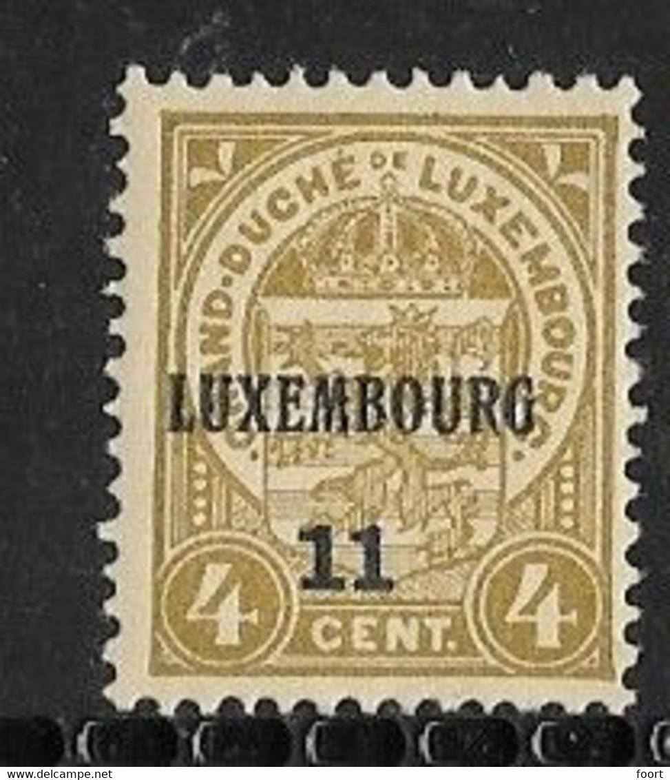 Luxembourg 1911 Prifix Nr. 75 - Préoblitérés