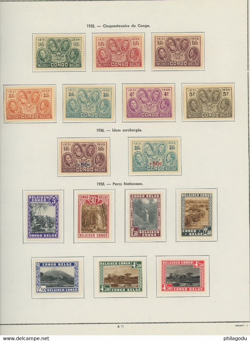 Belle collection quasi complète sur charnière + Ruanda Burundi. Après l'indépendance ce qu'il y a = cadeau