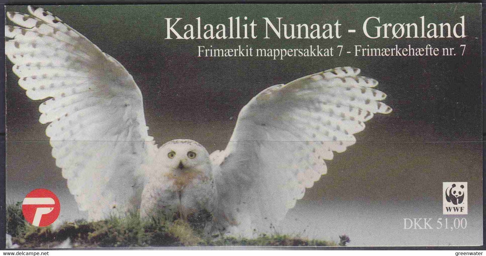 Greenland 1999 Owls / WWF Booklet ** Mnh (53402) - Carnets