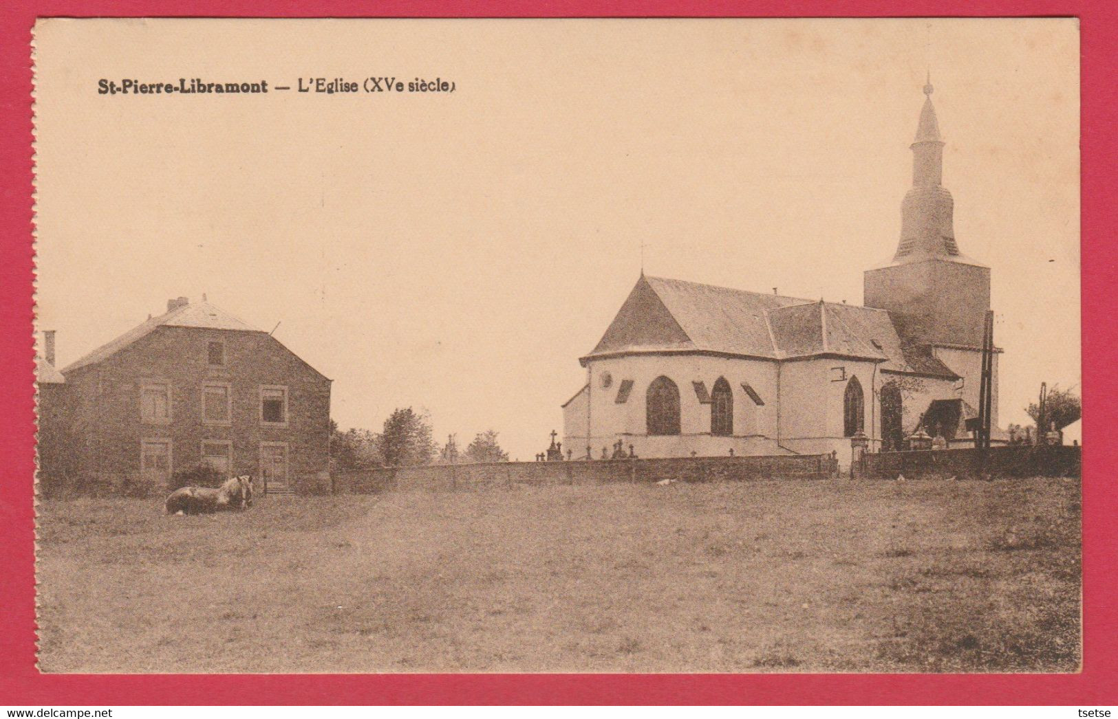 Saint-Pierre-en-Ardenne (Libramont ) - L'Eglise Du XVe Siècle - 1939 ( Voir Verso ) - Libramont-Chevigny