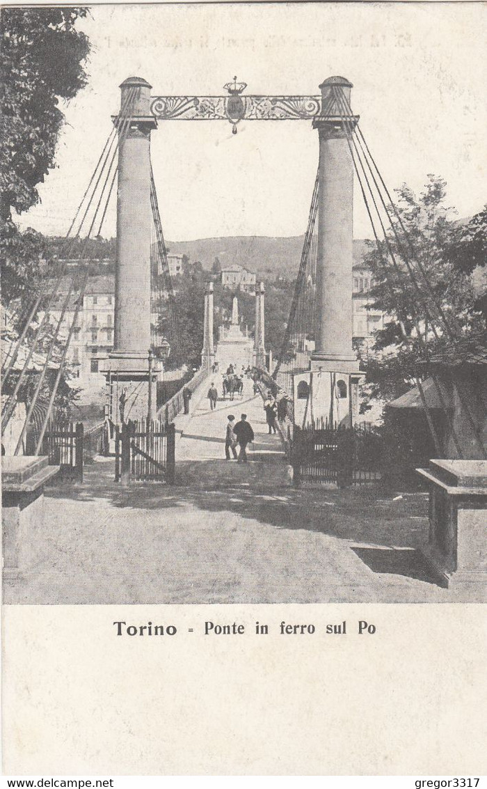 7811) TORINO - Ponte In Ferro Sul Po - Very Old ! - Ponts