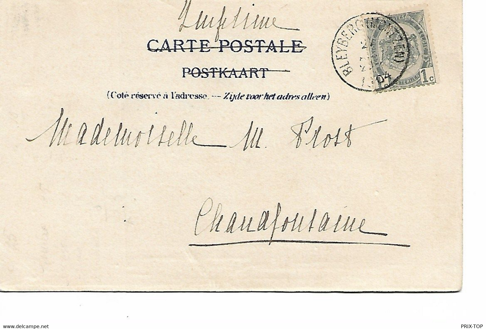 REF4673/ TP 53 S/CP Entrée Du Château De Beusdael écrit De Braesberg  C.Bleyberg (Montzen) 1904 > Chaudfontaine - Posta Rurale