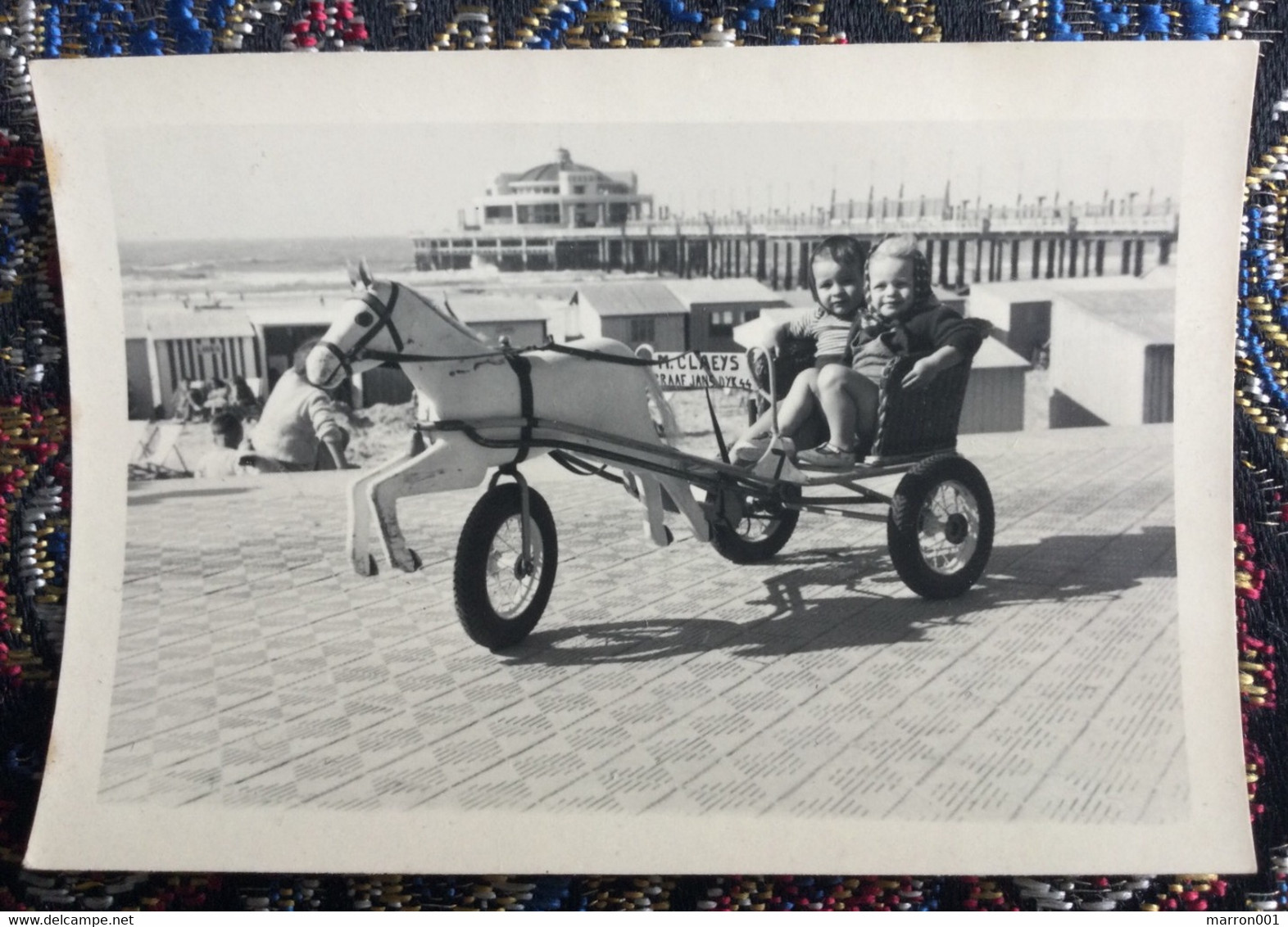 Blankenberge - Kleine Foto - Go-car Met Paardje  - 2 Scans - Blankenberge