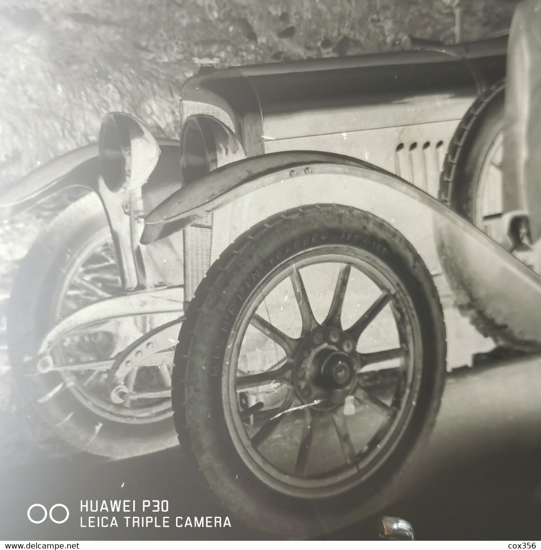 Ancien Négatif Photographie Plaque De Verre Automobile - Plaques De Verre