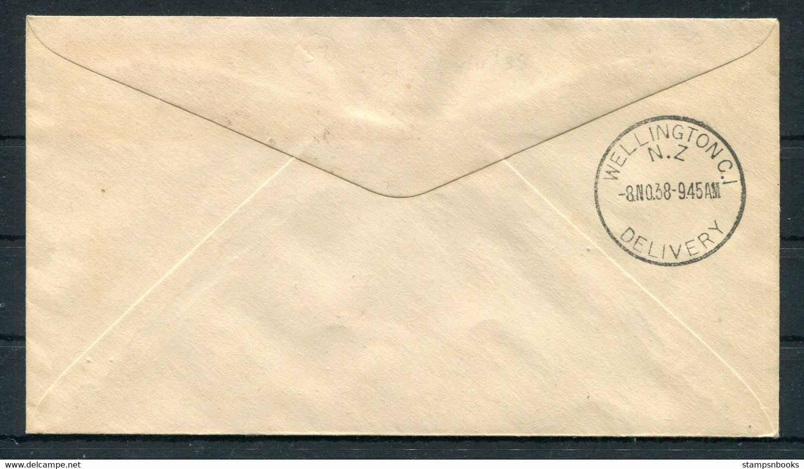 1938 (Nov 7th) New Zealand Christchurch National Airmail Exhibition Cover - Wellington - Posta Aerea