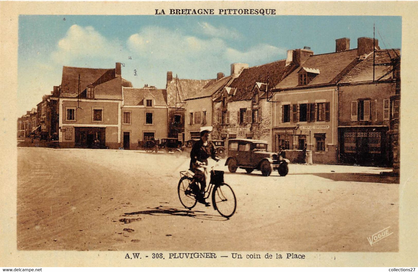 56-PLUVIGNER- UN COIN DE LA PLACE - Pluvigner