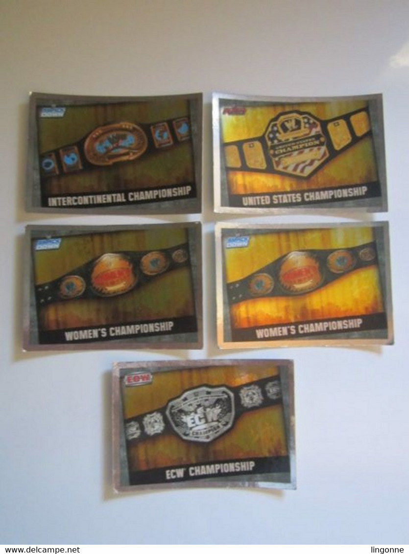 5 Cartes De Catch TOPPS SLAM ATTAX EVOLUTION Trading Card Game TITLE CARD - Tarjetas