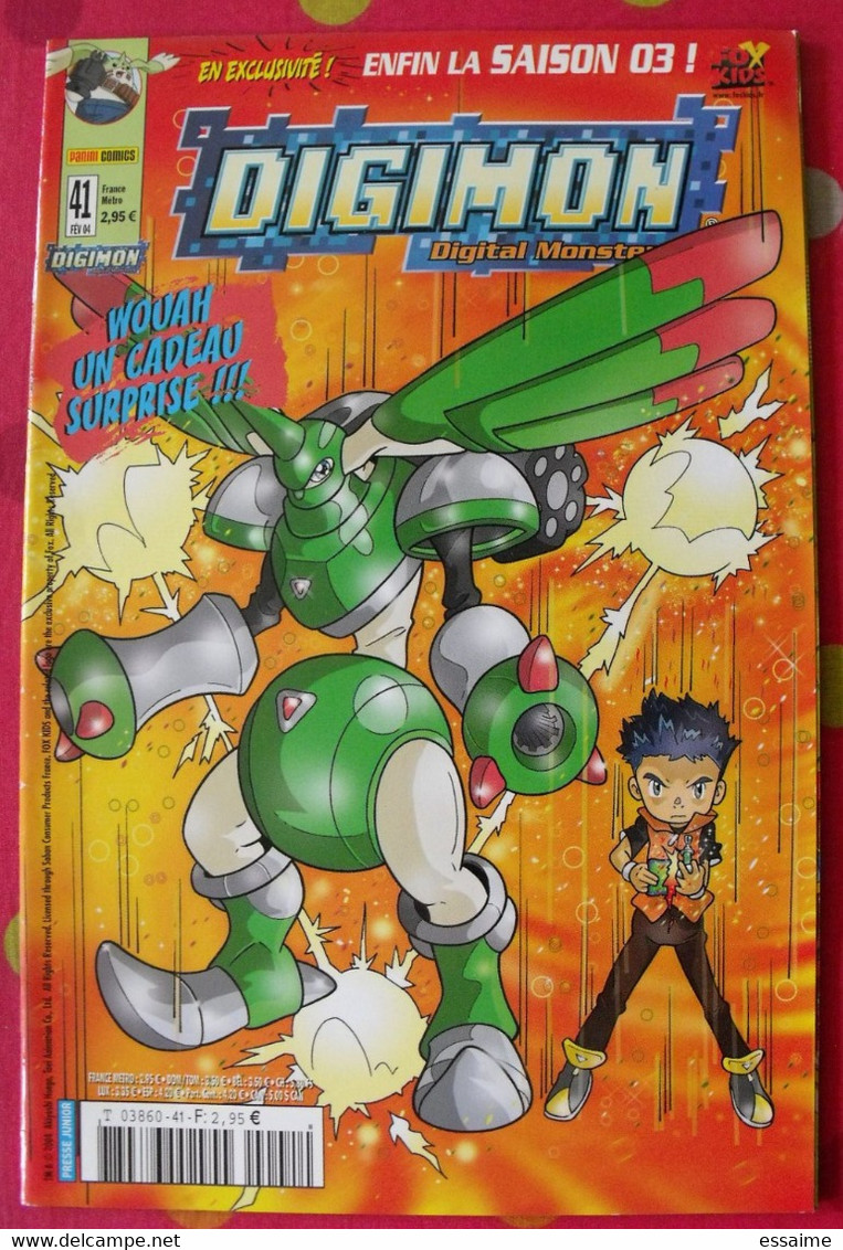 Revue Digimon N° 41 Février 2004. Panini Comics - Sonstige & Ohne Zuordnung