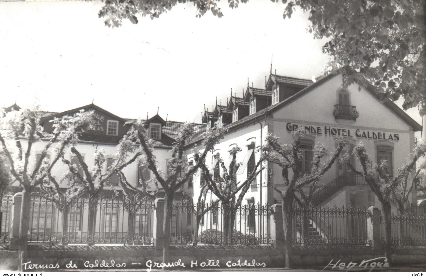 Termas De Caldelas (Portugal) Grande Hotel - Carte-photo 1961 - Braga