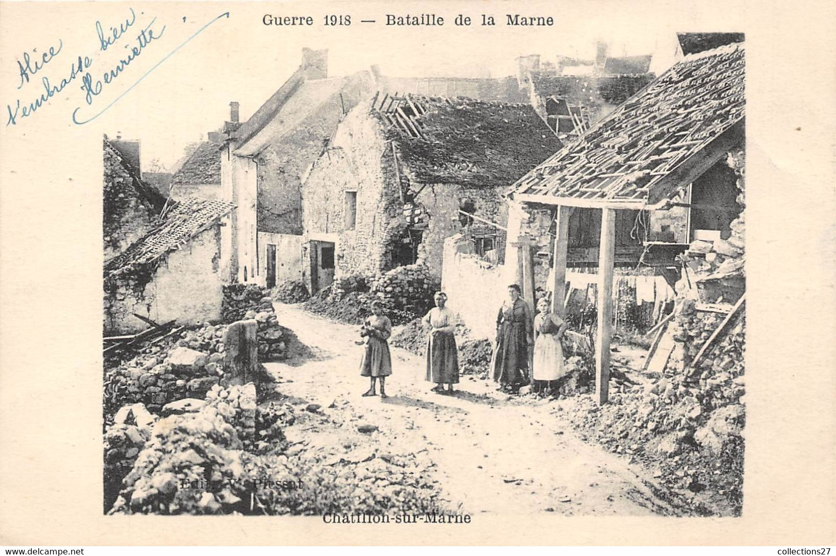 51-CHÂTILLON-SUR-MARNE- GUERRE 1918 BATAILLE DE LA MARNE - Châtillon-sur-Marne