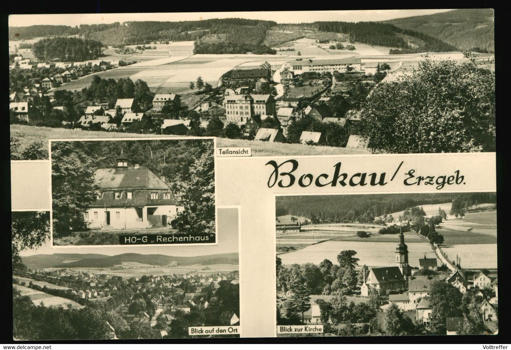 DDR Mehrbild AK Um 1975 Bockau Erzgebirge, Verschiedene Ansichten - Bockau