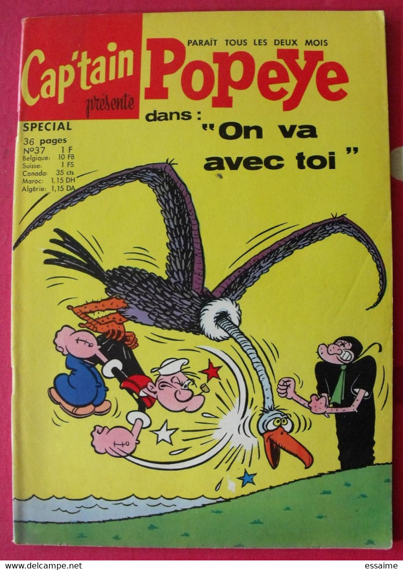 Cap'tain Présente Popeye N° 37. SFPI 1968. - Altri & Non Classificati