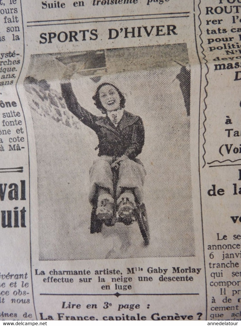 1935 L'AMI DU PEUPLE:  A. De Saint-Exupéry Et Provost Son Mécano ;Fourvières ;Gaby Morlay En Luge ;Scouts De France ;etc - General Issues