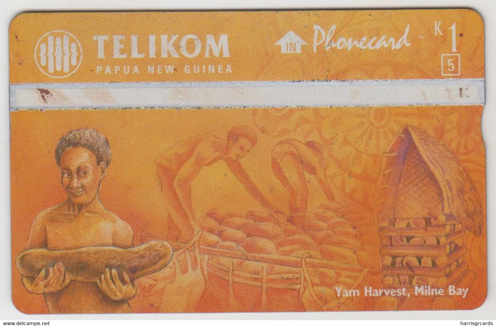 PAPUA NEW GUINEA - Yam Harvest, Milne Bay , 03/97 , CN:701L , Tirage 60.000, Used - Papouasie-Nouvelle-Guinée