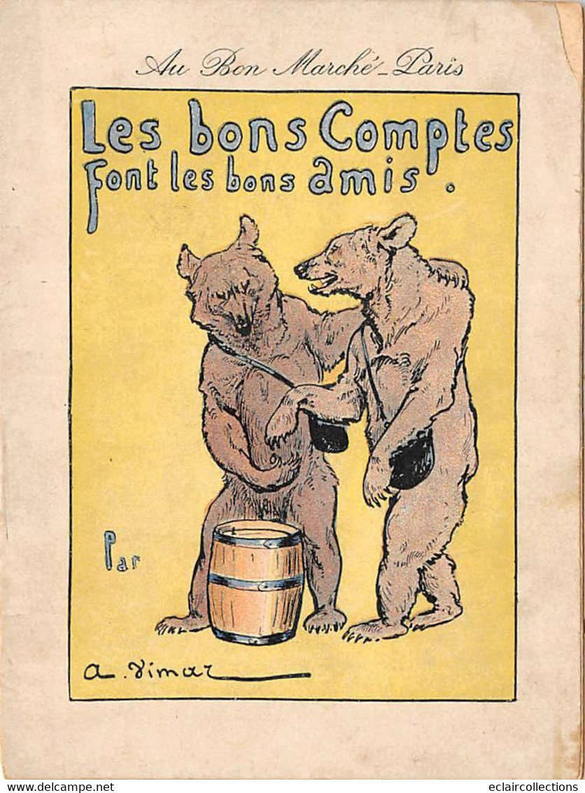 Image Chromo   Histoire D'Ours Les Bons Comptes Font Les Bon Amis   Illustré Par A.Vimar      (voir Scan) - Other & Unclassified