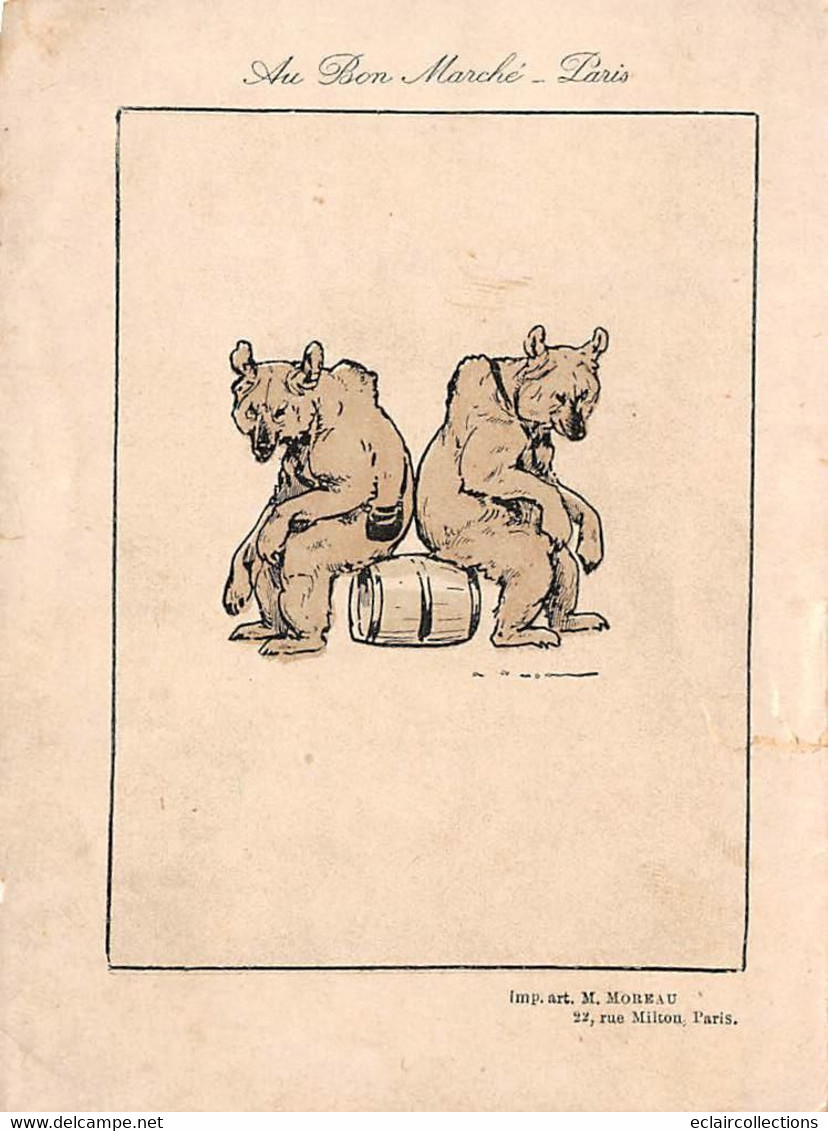 Image Chromo   Histoire D'Ours Les Bons Comptes Font Les Bon Amis   Illustré Par A.Vimar      (voir Scan) - Sonstige & Ohne Zuordnung