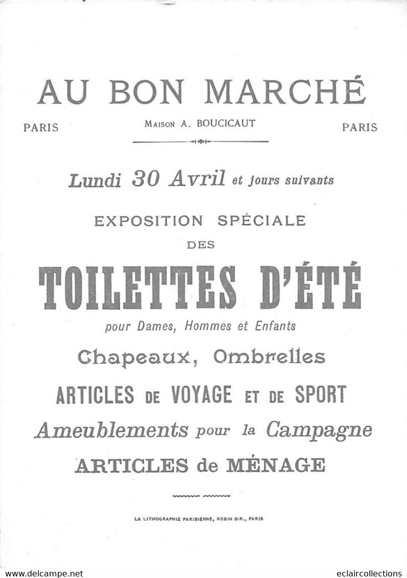 Image chromo  Au Bon Marché   5 cartes 16 x 11.5cm  sur Barbe-Bleue      (voir scan)