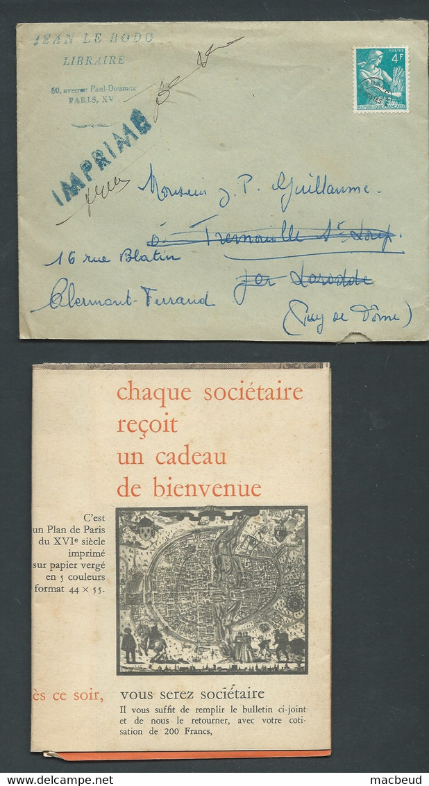 Lot De 8 Lettres Affranchies Avec Le Type Moissonneuse Dont Preo 106 ( Avec Le Mailing ) -  Bb 165 - 1957-1959 Mietitrice