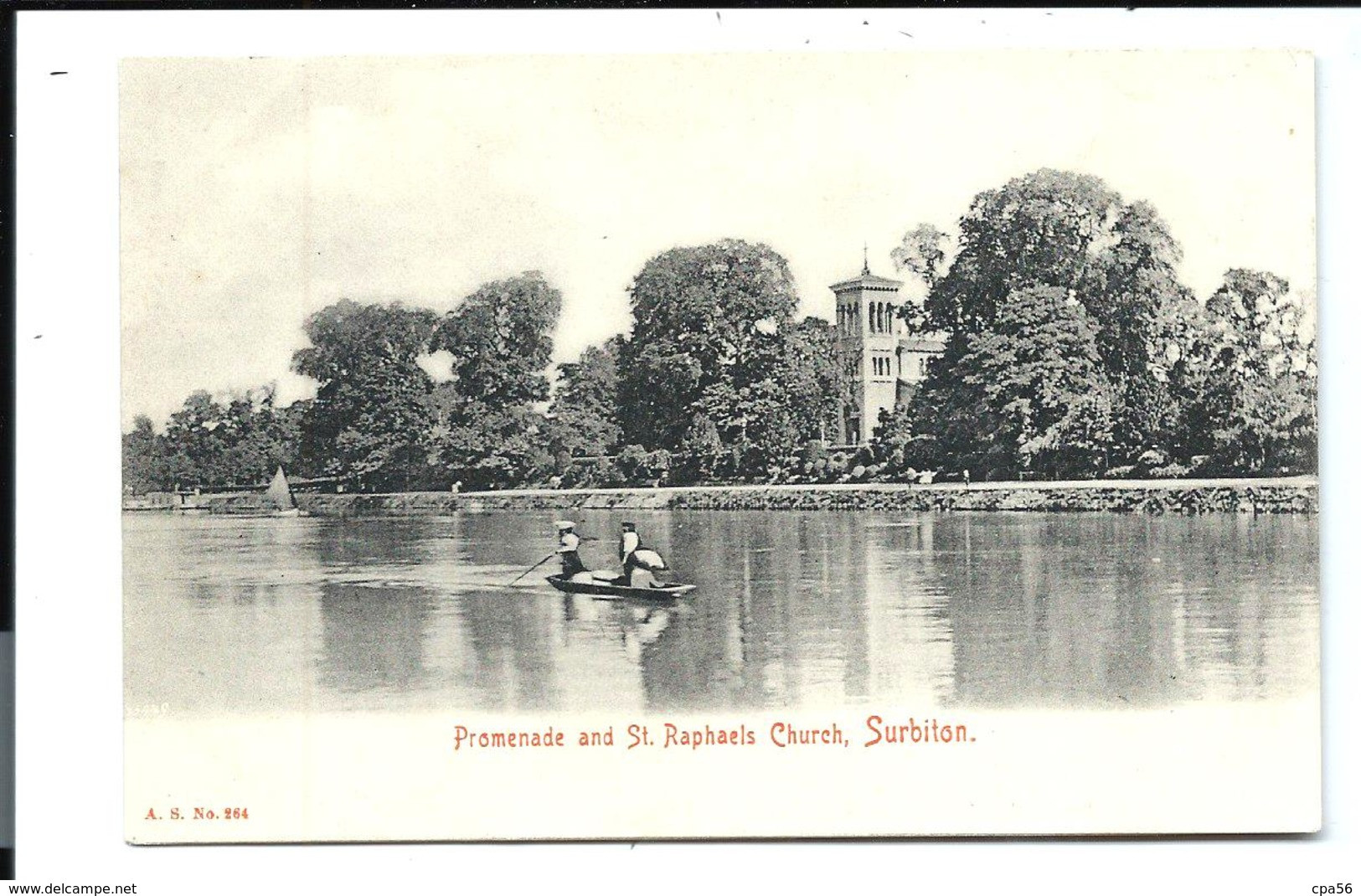 SURBITON Surrey - Promenade And St Raphaels Church - Surrey