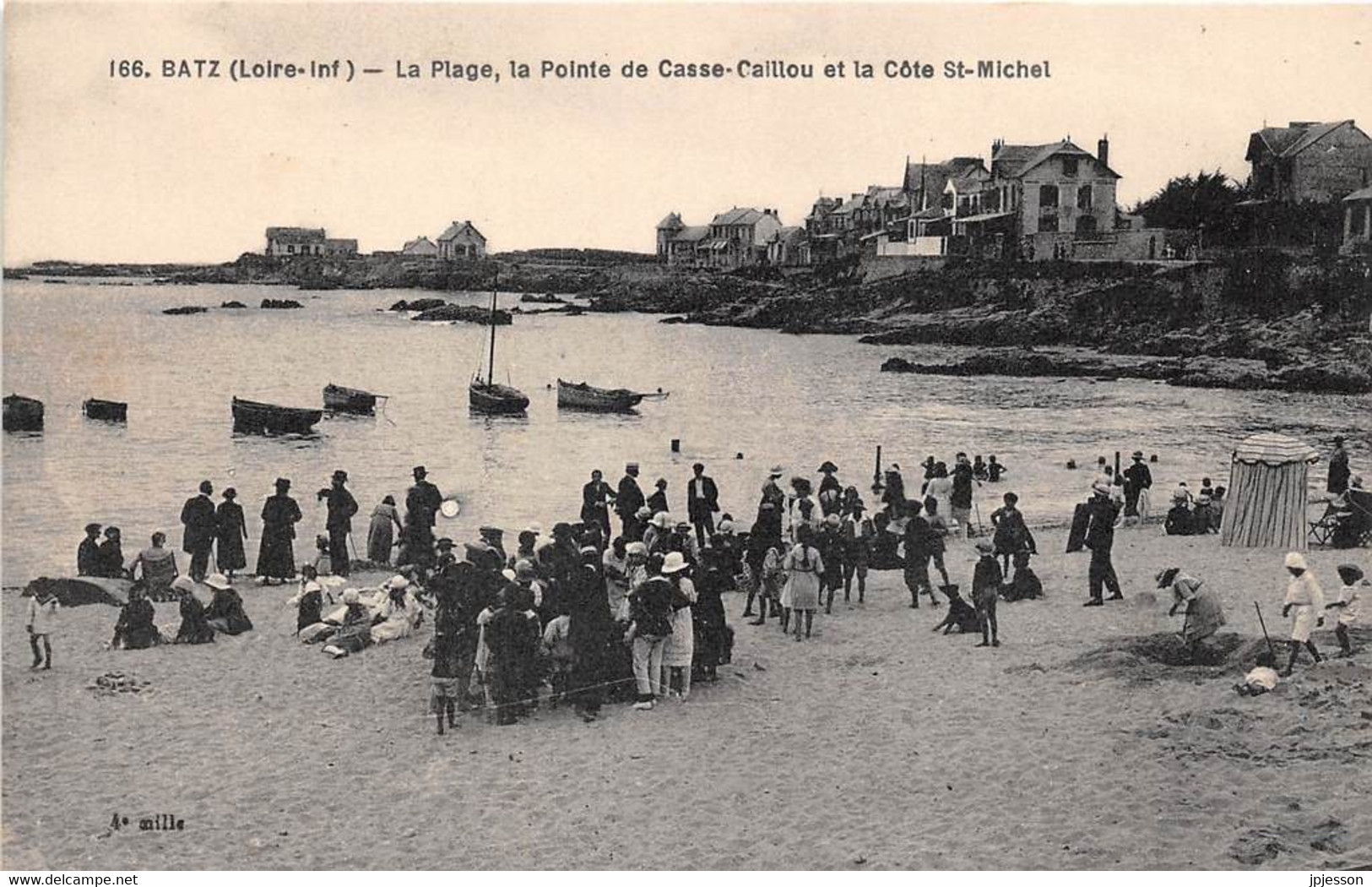 LOIRE ATLANTIQUE  44  BATZ - LA PLAGE, LA POINTE DE CASSE CAILLOU ET LA COTE SAINT MICHEL - Batz-sur-Mer (Bourg De B.)