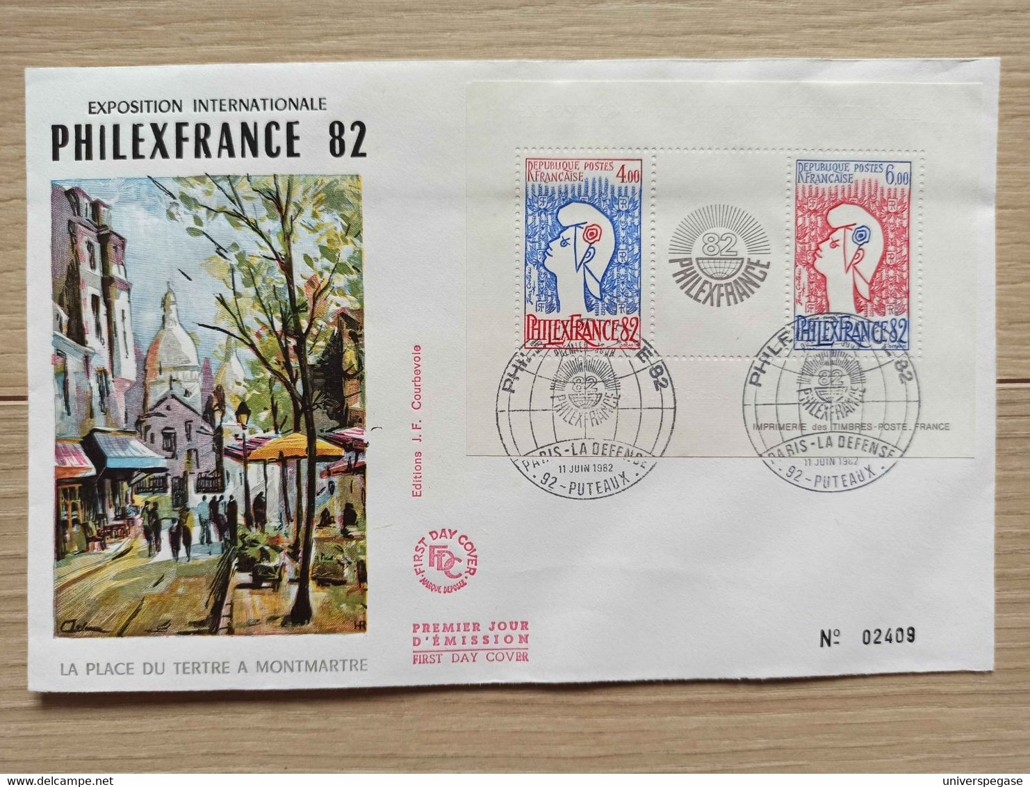 FDC Bloc N°8 - Philexfrance 1982. La Marianne De Jean Cocteau. - 1980-1989