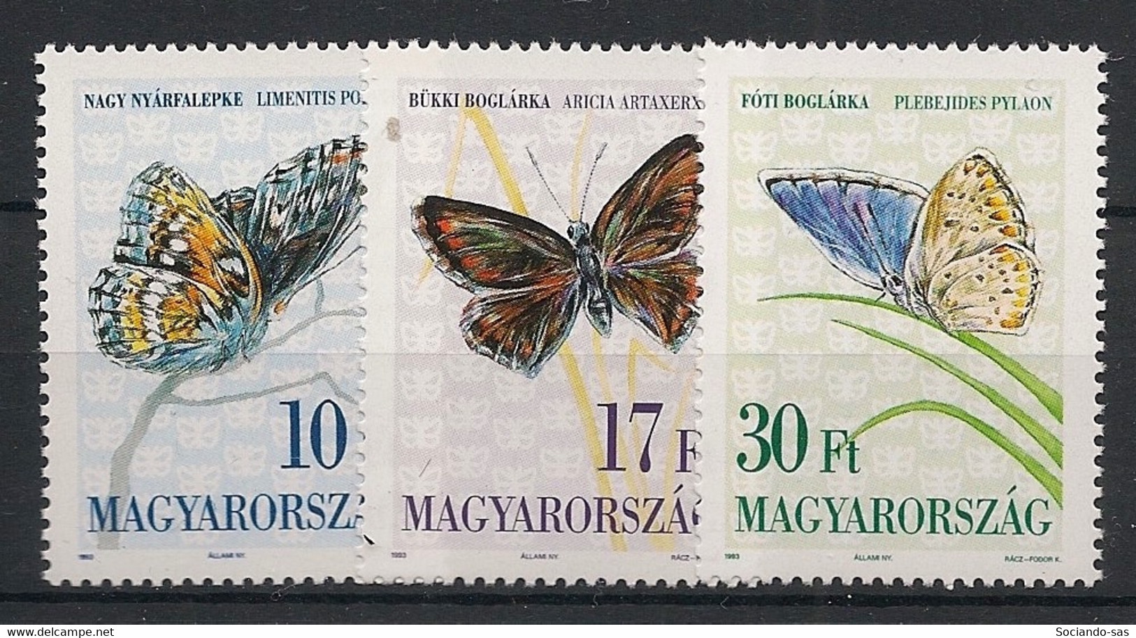 Hongrie - 1993 - N°Mi. 4251 à 4253 - Papillons / Butterflies - Neuf Luxe ** / MNH / Postfrisch - Schmetterlinge