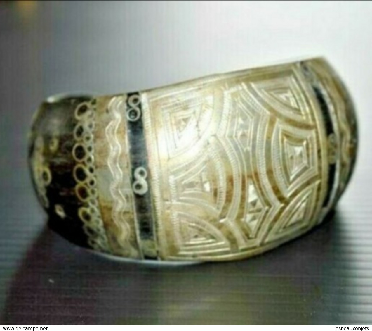 IMPORTANT BRACELET Argent Ethnique Afrique Du Nord BIJOUX Réf. 19024061111-21 Bijou Ancien Collection - Armbanden