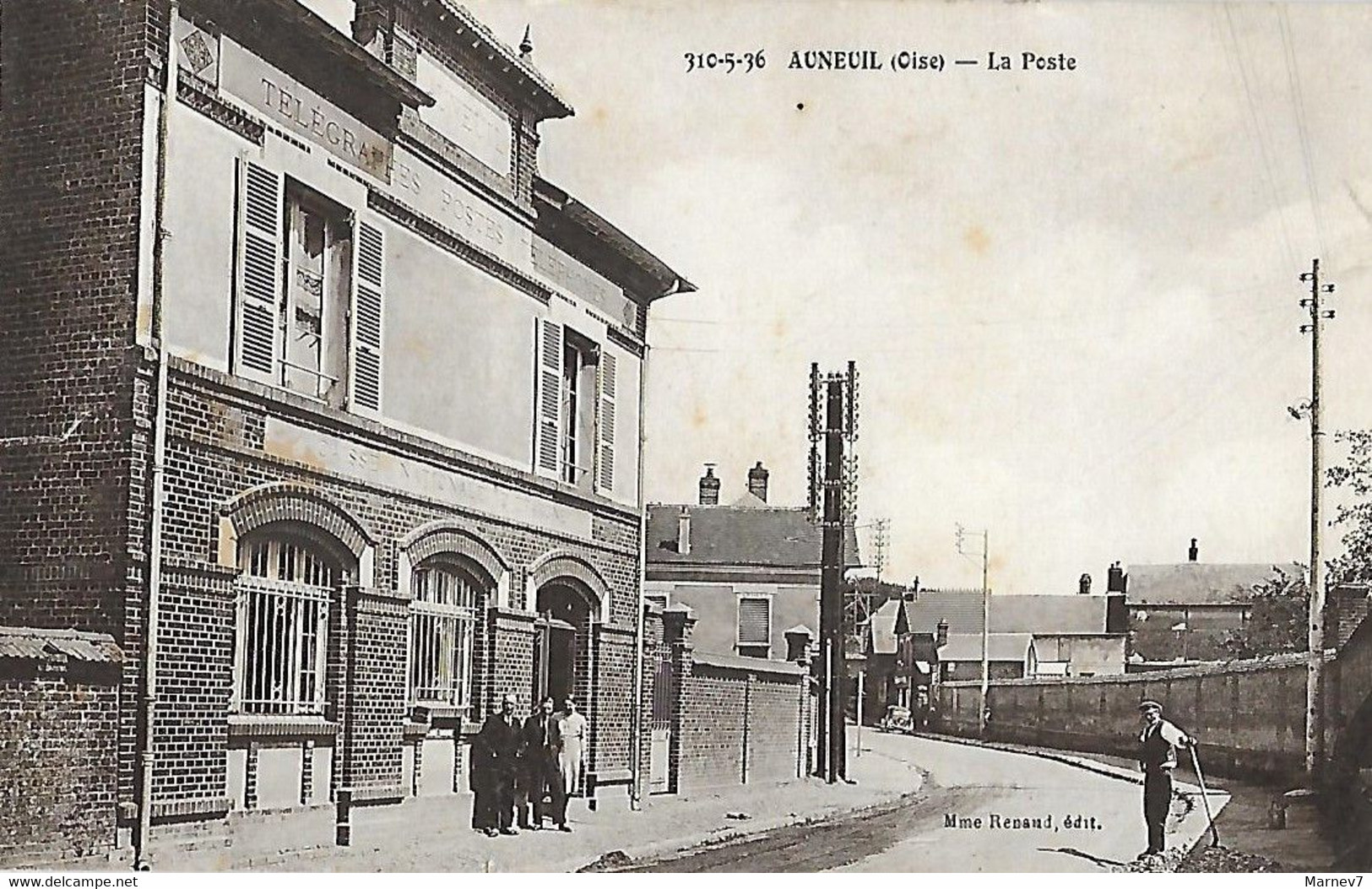 60 Oise - CPA - AUNEUIL - La Poste - Télégraphes Téléphones - Postes - - Auneuil