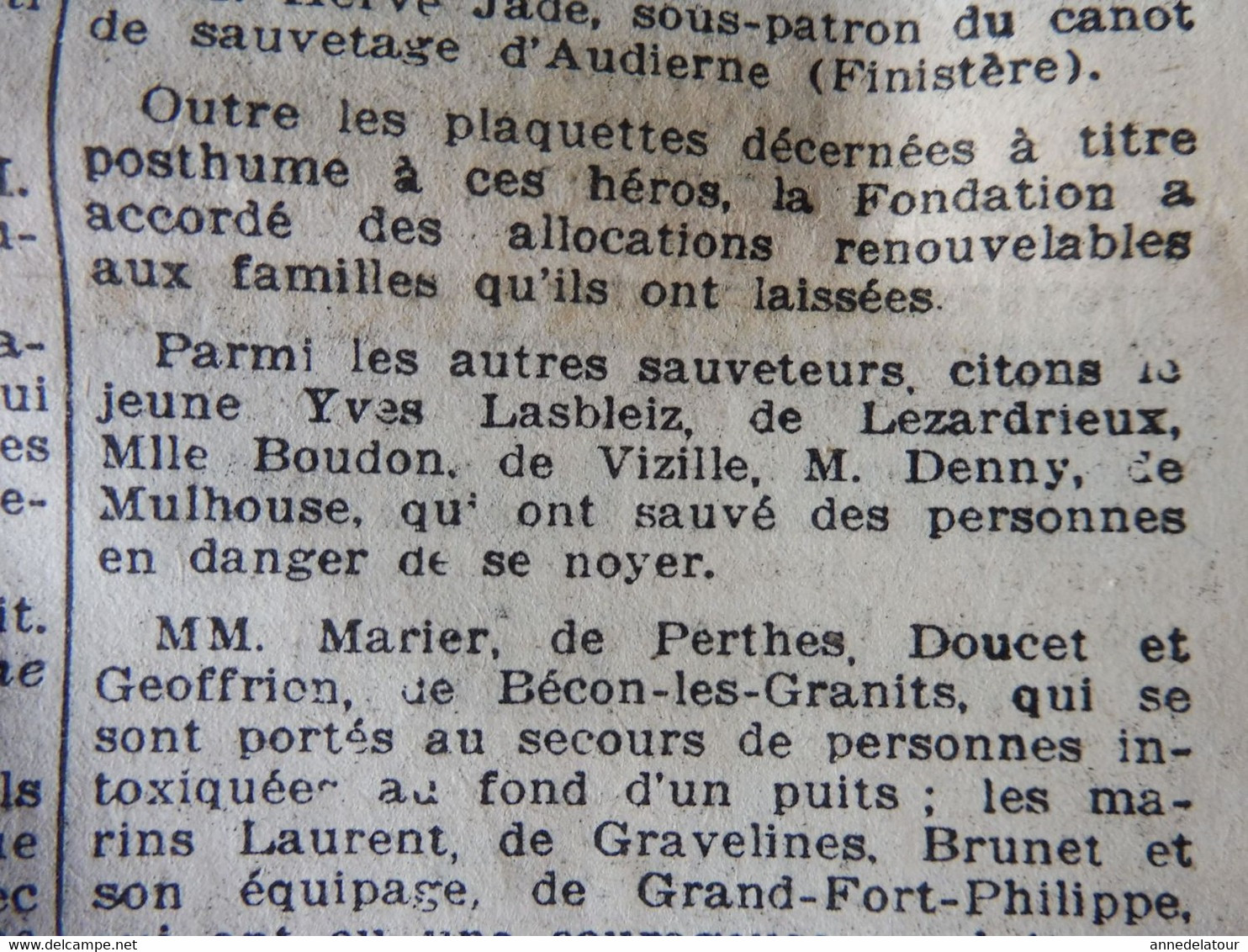 1935 L'AMI DU PEUPLE: Braves (Fargier, Barboux, Sudzinski, Hervé Jade,Yves Lableiz, Marier,Doucet Et Geoffrion, Etc ) - General Issues