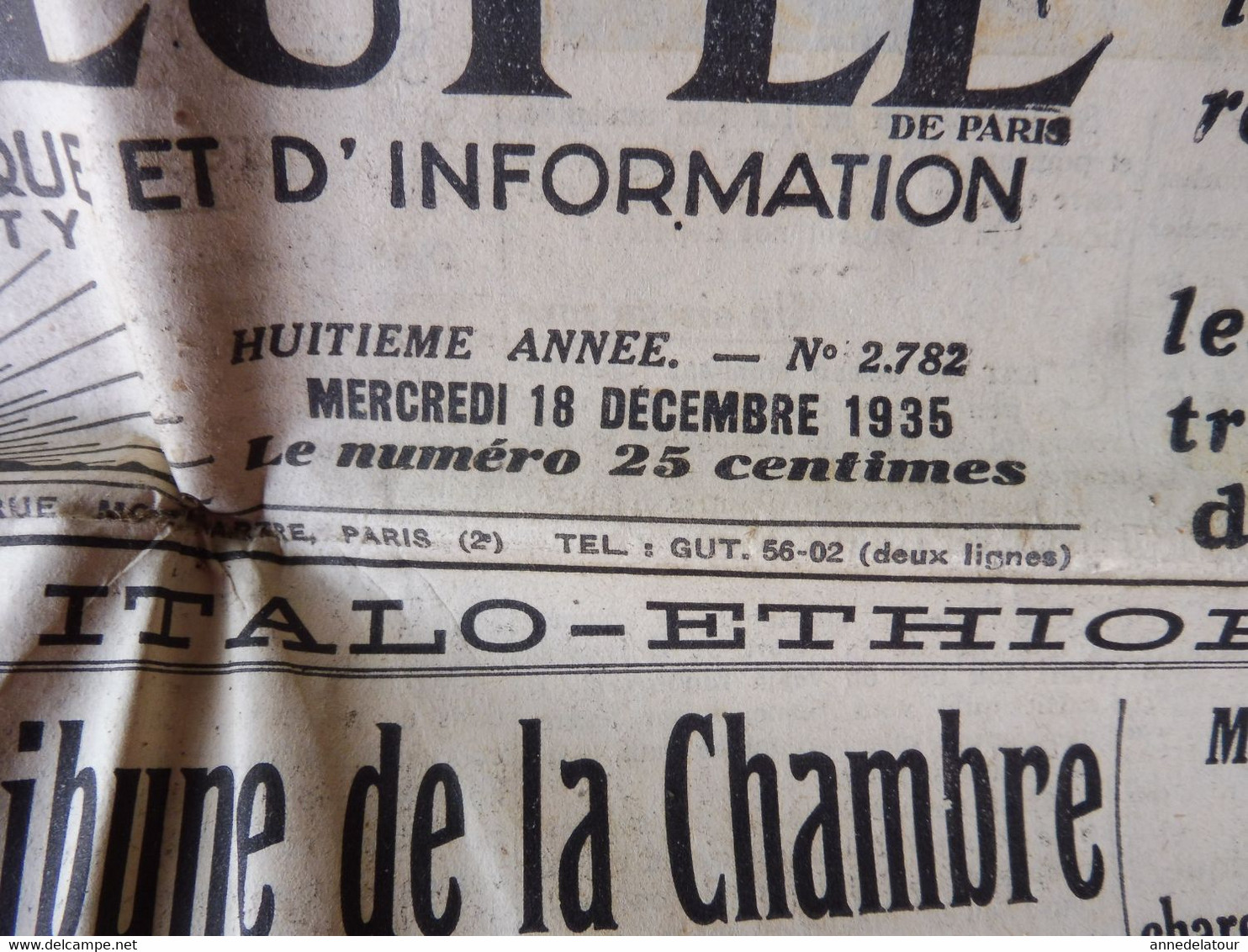 1935 L'AMI DU PEUPLE: Noirs Et Blancs, Tous Ont Le Sang Rouge; Propagande ; Jacques Doriot Désigne Les Complotistes; Etc - Allgemeine Literatur