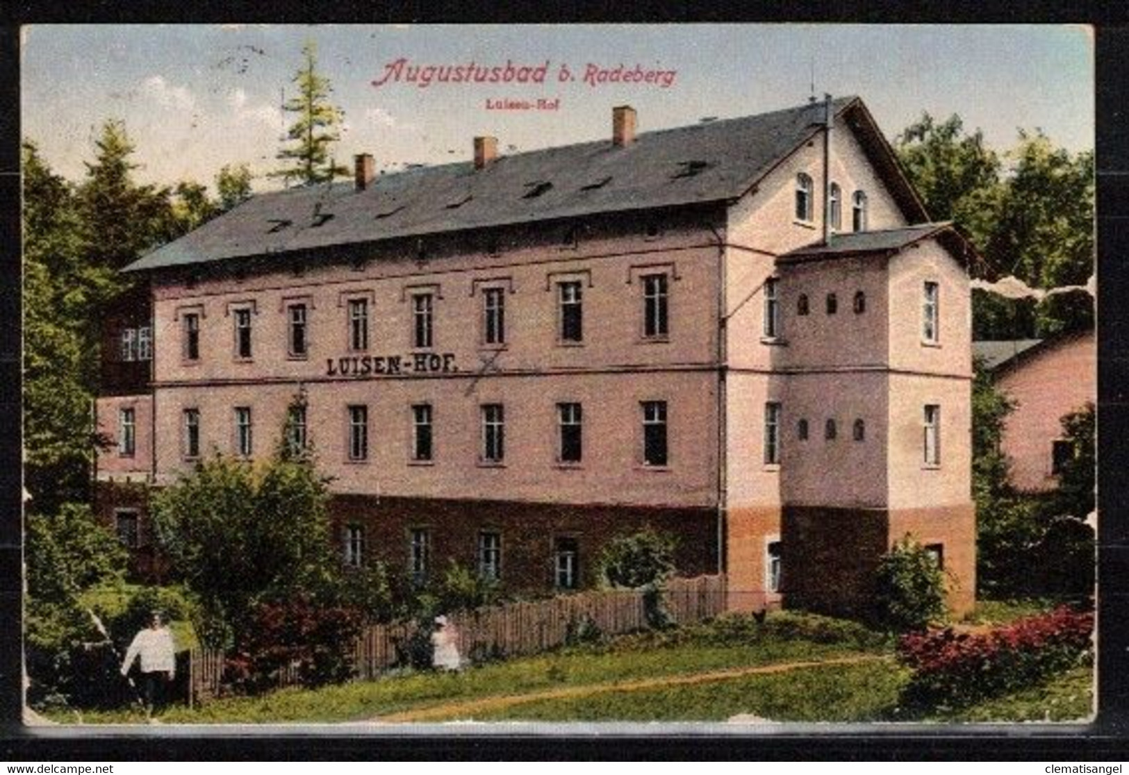 423d * AUGUSTUSBAD BEI RADEBERG * LUISEN-HOF * MIT EINRISS * 1934  **!! - Radeberg