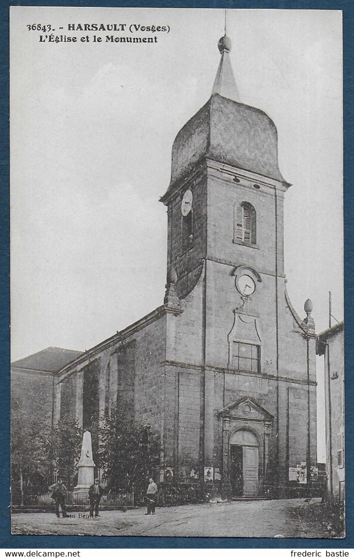 HARSAULT - L' Eglise Et Le Monument - Sonstige & Ohne Zuordnung