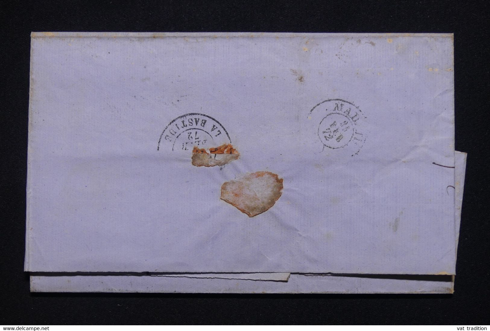 ESPAGNE - Lettre Pour La France En 1872, Affranchissement Allégorique De L'Espagne - Période Régence - L 102947 - Storia Postale